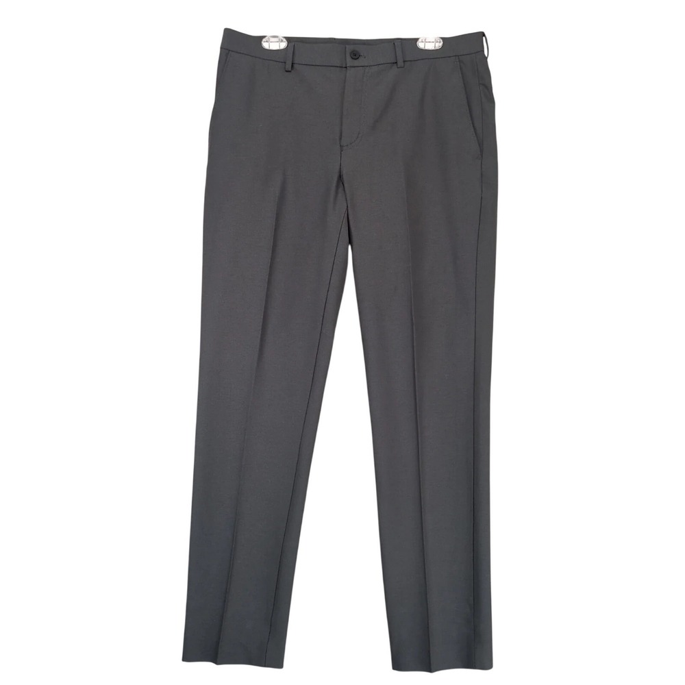 Calvin Klein Gray Slim Stretch Dress Pants Mens 34x30 Performance Golf Office